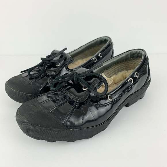 UGG Ashdale Black Duck Shearling Rain Boat Shoes 7 - Picture 2 of 14